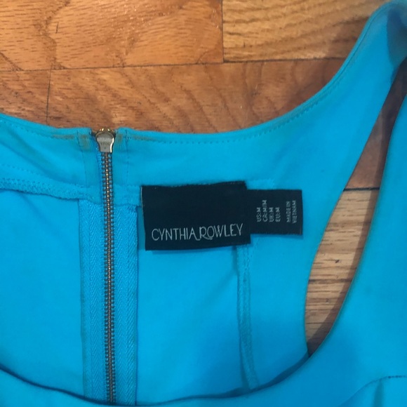 Cynthia Rowley Turquoise Dress with Pockets - Picture 5 of 7